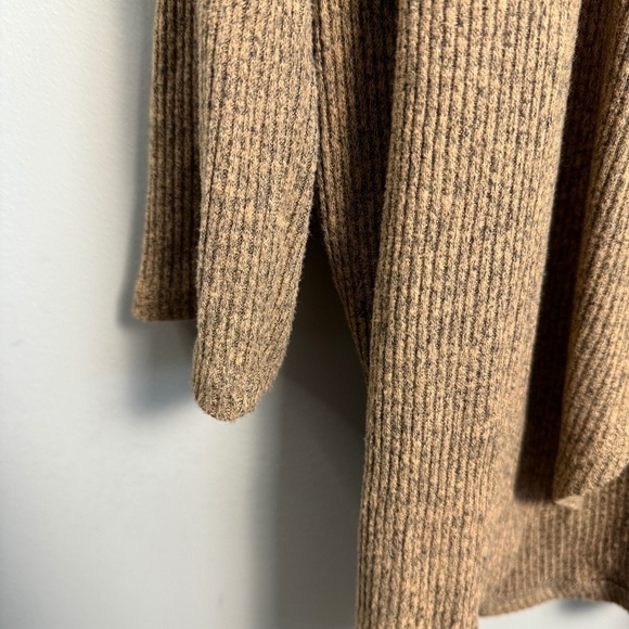 Freeloader Women's Tan/Brown Open Long Sleeve Duster Cardigan Sweater Size M/L - Picture 2 of 12